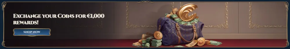 Rich Royal coin exchange shop for high-value casino rewards